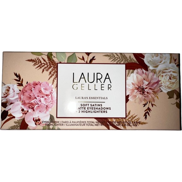 Essentials Soft Satins 6 Matte Eyeshadows + 2 Highlighters Palette LAURA GELLER - Picture 2 of 4